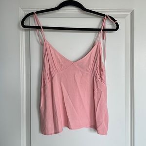 Tie shoulder tank top